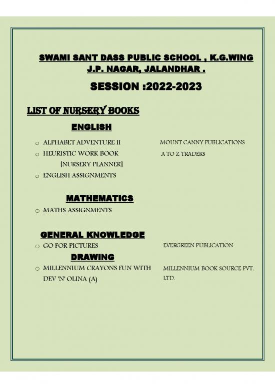 picture General Knowledge Pdf 123762 | 2022 23 Final List Class Nsy 10th