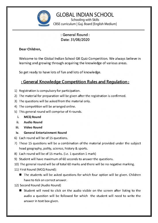 picture1_Sports General Knowledge Pdf 123959 | 32042 Rules And Regulations Gk Quiz Competition