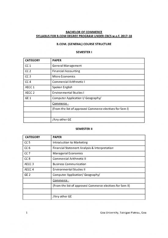 picture1_Economics Pdf 125266 | 87 Cbcs Syllabus Syllabus For Bachelor Of Commerce  General  Degree Program Under Cbcs