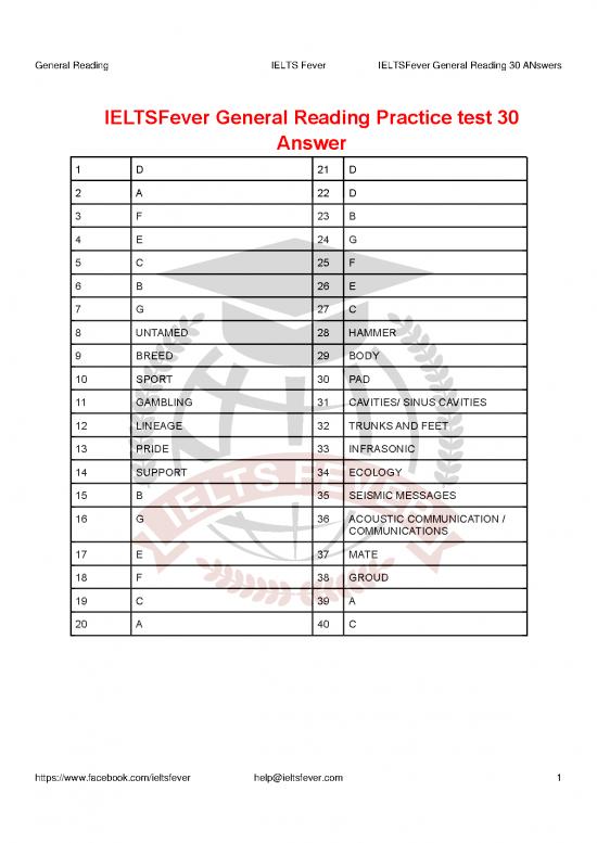 picture1_Ielts Fever General Reading Test 124762 | Answers General Reading Test 30
