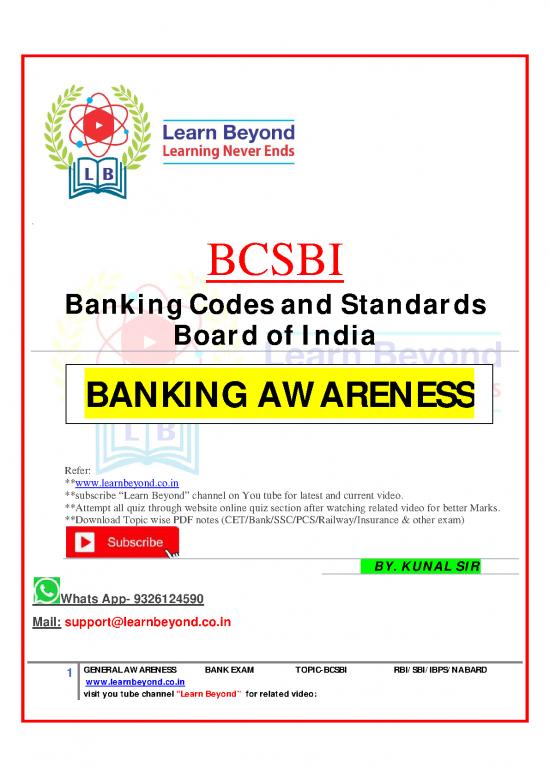 picture1_General Awareness Pdf 123603 | Bcsbi 1