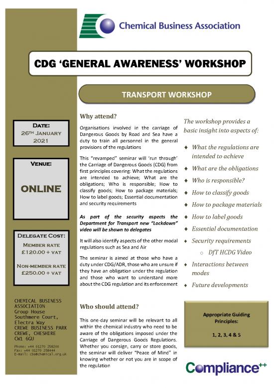 picture General Awareness 2021 Pdf 124218 | Booking Form Cdg General Awareness 2021