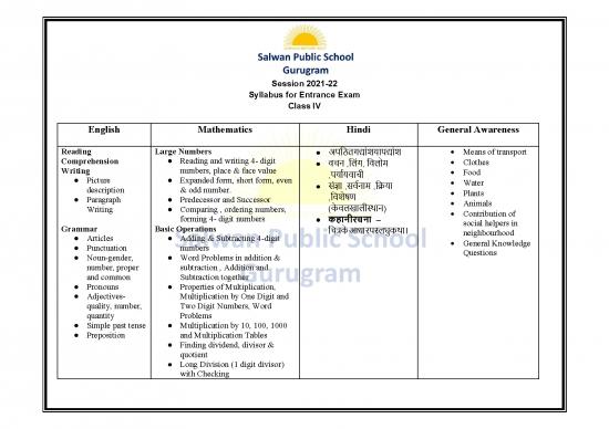 picture1_General Awareness In Hindi 123699 | Class Iv