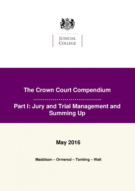 picture_Crown Court Compendium Part I Jury And Trial Management And Summing Up