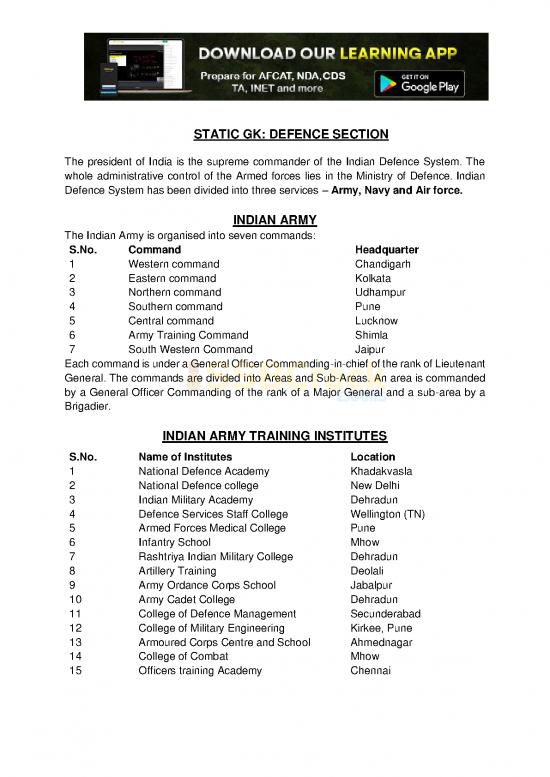 picture_Defence Gk Static Current Affairs Ssbcrackexams