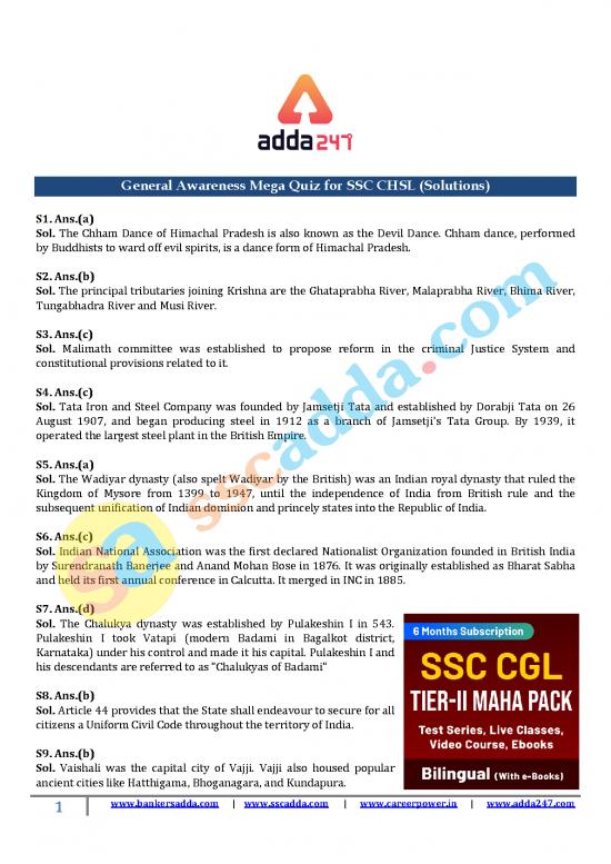 picture1_General Awareness Pdf 123359 | Formatted General Awareness Mega Quiz For Ssc Chsl Solutions 1 1