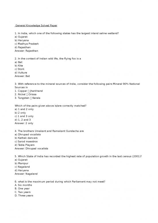 picture1_General Knowledge About Indian States Pdf 124663 | General Knowledge 1  1589622365
