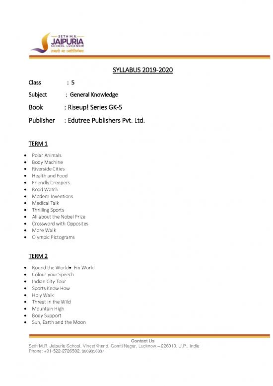 picture General Knowledge Pdf 123258 | General Knowledge Class 5 2019 20