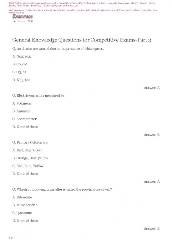 picture1_General Knowledge In Kannada Pdf 124926 | General Knowledge Part 3