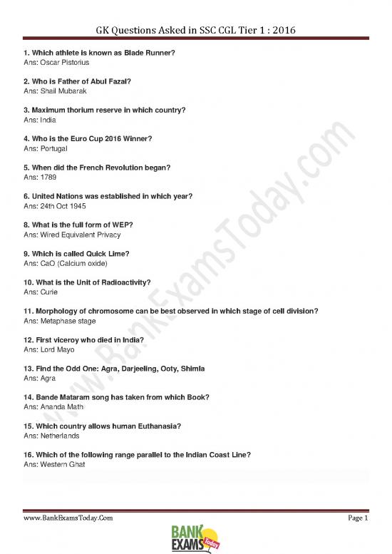 picture1_Gk Questions Asked Ssc Cgl Tier