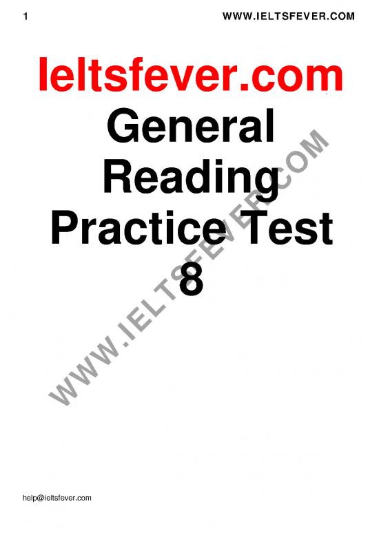 picture_General Reading Test Pdf 124767 | Ieltsfever General Reading Practice Test 8 Pdf