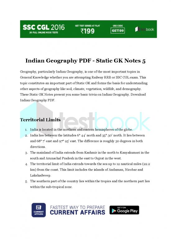 picture1_General Knowledge Pdf 122744 | Indian Geography Pdf Static Gk Notes 5