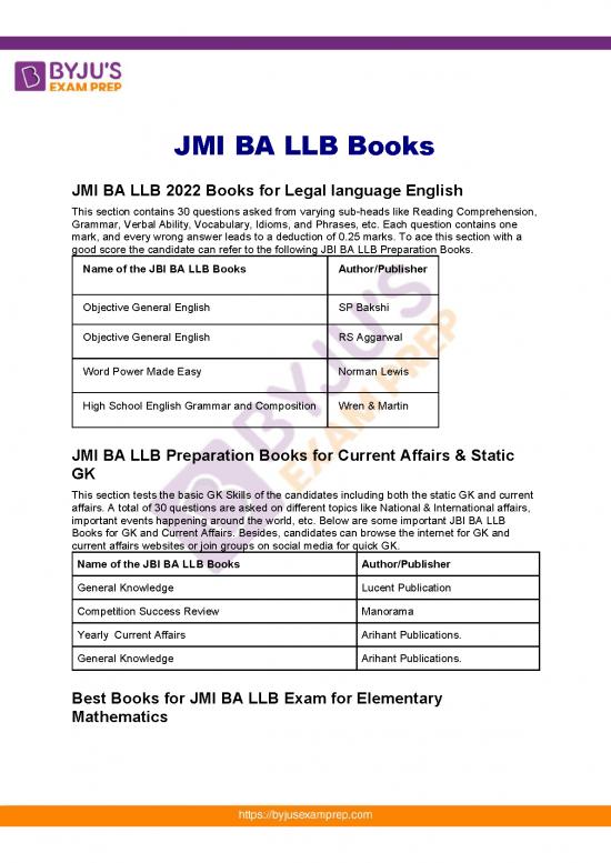 picture1_Jmi Ba Llb Books 85