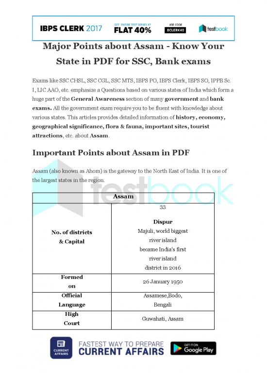 picture1_General Knowledge Pdf 122862 | Major Points About Assam