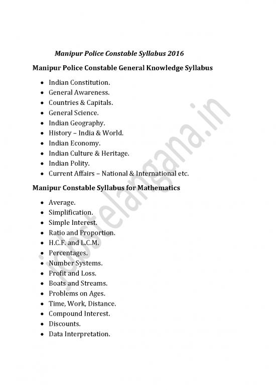 picture General Science Pdf In English 124436 | Manipur Police Constable Syllabus 2016 1