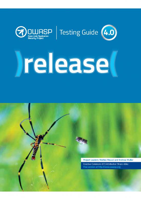 Owasp Testing Guide V4