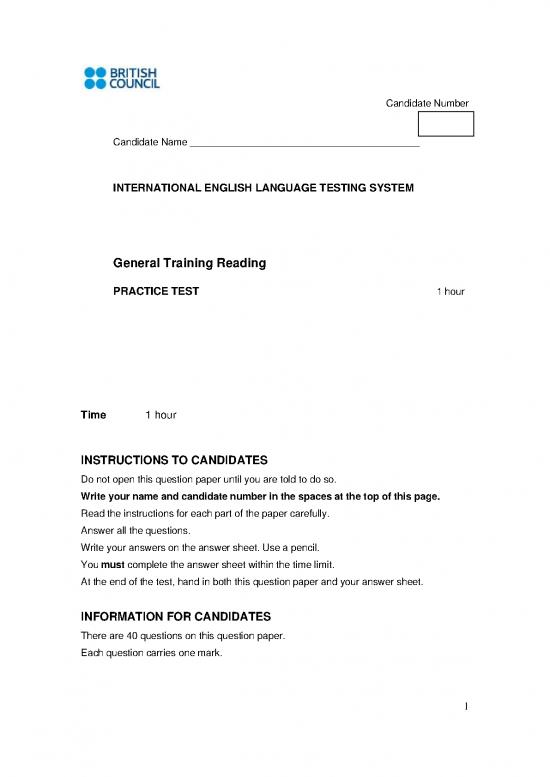 General Reading Pdf 123441 Practice Test Reading General Training