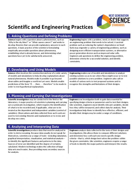 picture Solved Problems Pdf 124027 | Science And Engin Practices Poster