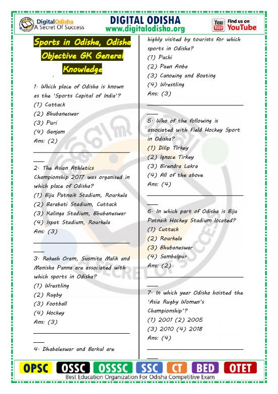 picture_General Knowledge Pdf 123195 | Sports In Odisha Digital Oidsha