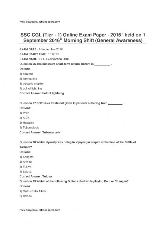 picture1_General Awareness Pdf 123625 | Ssc Cgl Tier 1 Exam Paper 2016 1 September 2016 Morning Shift General Awareness