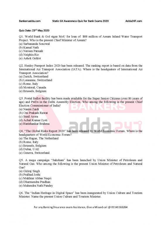 picture1_Sample Project Report For Bank Loan Pdf 124991 | Static Gk Awareness Quiz Of 23rd May 2020 2