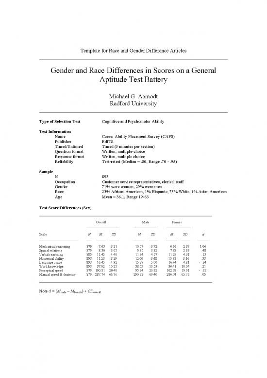 picture General Ability Test Pdf 124660 | Template For Race And Gender Difference Articles
