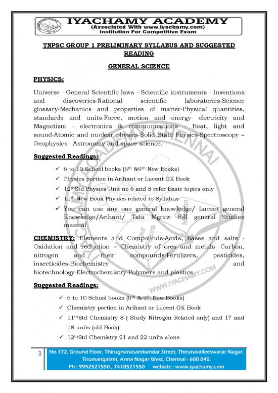 picture General Knowledge Pdf 123121 | Tnpsc Group 1 Preliminary Syllabus And Book List In English Up 2018 Pdf