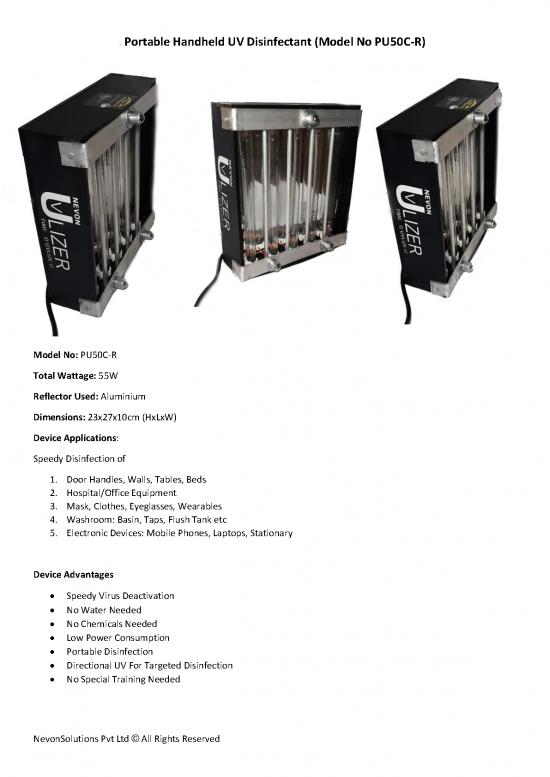 picture1_Uv Sterilizer Pu50 Cr For Hospitals Offices Residential Etc