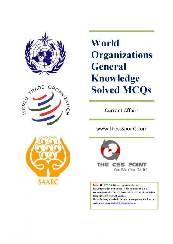 picture_General Knowledge Notes Pdf 123970 | World Organizations General Knowledge Mcqs Ver1