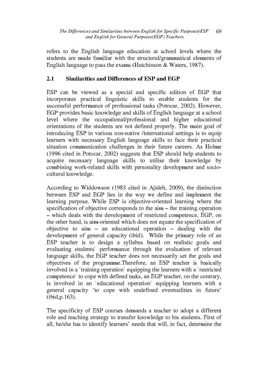 Esp Vs Egp Teacher Article After Revision 13 12 14