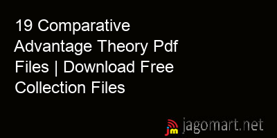 picture 19 Comparative Advantage Theory Pdf Files | Download Free Collection Files