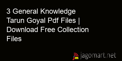 picture 3 General Knowledge Tarun Goyal Pdf Files | Download Free Collection Files