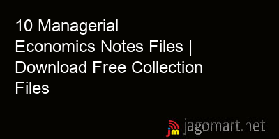 picture 10 Managerial Economics Notes Files | Download Free Collection Files