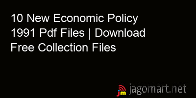 picture 10 New Economic Policy 1991 Pdf Files | Download Free Collection Files