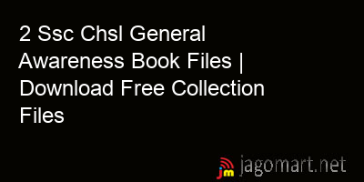 picture 2 Ssc Chsl General Awareness Book Files | Download Free Collection Files