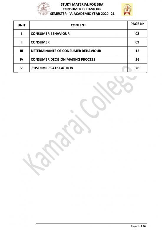 picture1_Academic Pdf 125905 | 005 Major Elective I   Consumer Behaviour   V Sem