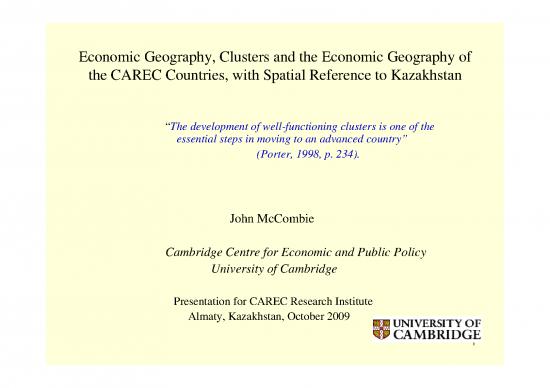 picture_Economic Geography Pdf 126900 | 14 Economic Geography Clusters And The Economic Geography Of The Carec Countries With Spatial Reference To Kazakhstan