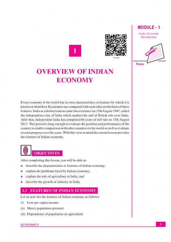 picture Notes On Indian Economy Pdf 125529 | 318 Economics Eng Lesson1