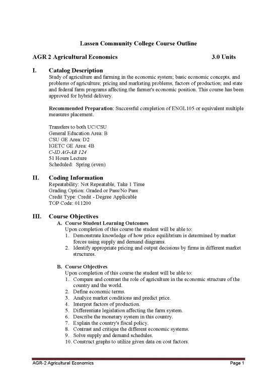 picture Economics Pdf 125827 | Agr 2 Agricultural Economics