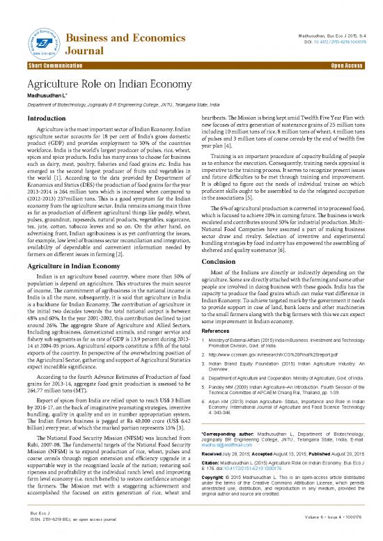 picture1_Gdp Pdf 127807 | Agriculture Role On Indian Economy 2151 6219 1000176