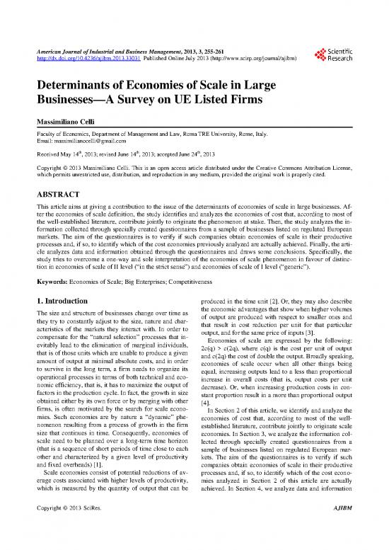 picture1_Economies Of Scale Pdf 126499 | Ajibm 2013062411490253