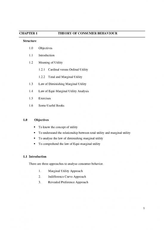picture1_Indifference Curve Analysis Pdf 126085 | Ba Part I   Consumer Behaviour   Cardinal Approach 0