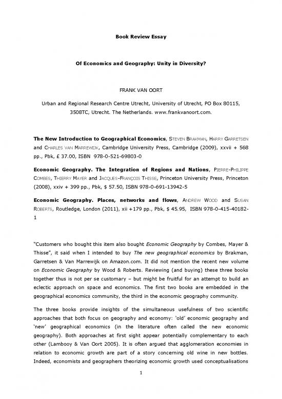 picture Economic Geography Pdf 126308 | Book Review Rs Economic Geography 2011