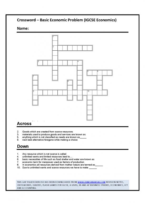 picture1_Igcse Economics Notes Pdf 126945 | Crosswords Basic Economic Term Igcse