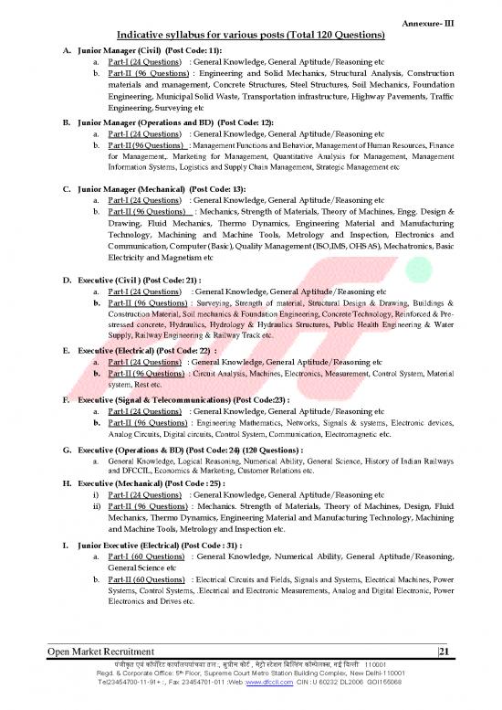 picture Dynamics Pdf 126700 | Dfccil Executive Syllabus