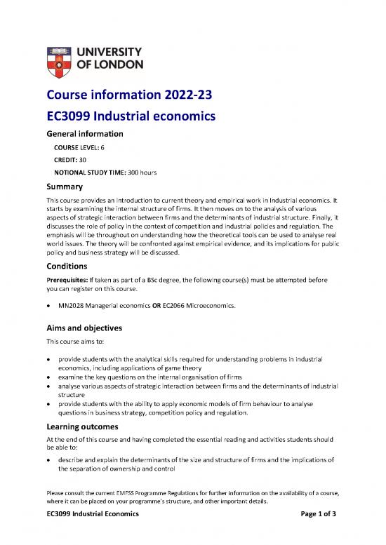 picture Economics Pdf 126086 | Ec3099 Industrial Economics