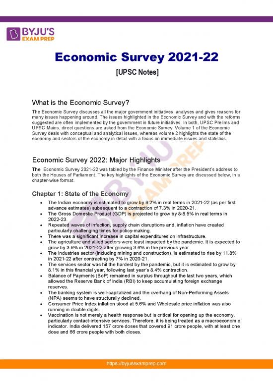 19 Economic Survey 2021 Pdf Files | Download Free Collection Files