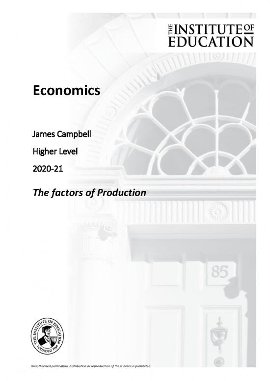 picture1_Labour Economics Pdf 125473 | Economics Lc Notes The Factors Of Production Labour