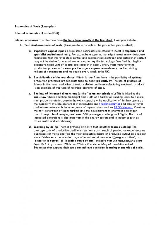 picture Theory Of Production Pdf 126498 | Economies Scale Internal External