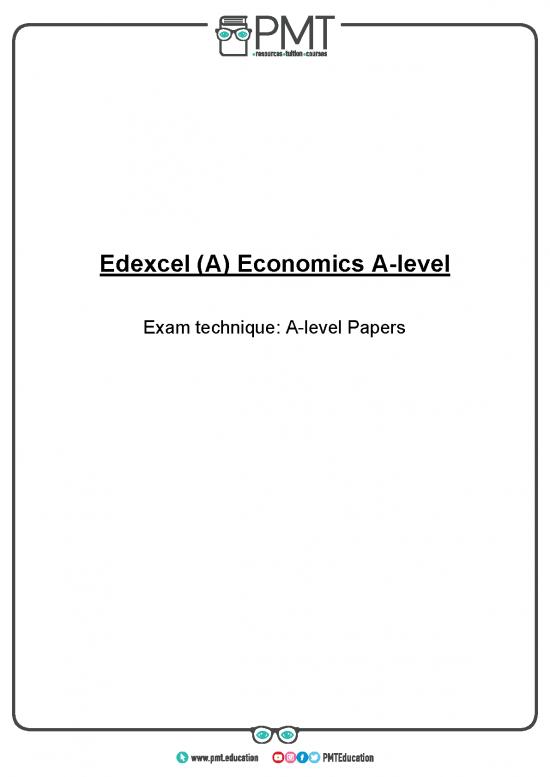 picture_Economics Essay Pdf 126678 | Exam Technique   A Level Papers   Edexcel (a) Economics A Level